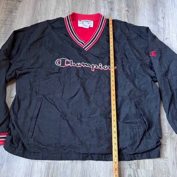 Champion Lined Pullover Windbreaker with Zipper Pockets Men's Size XXL - Picture 5 of 9